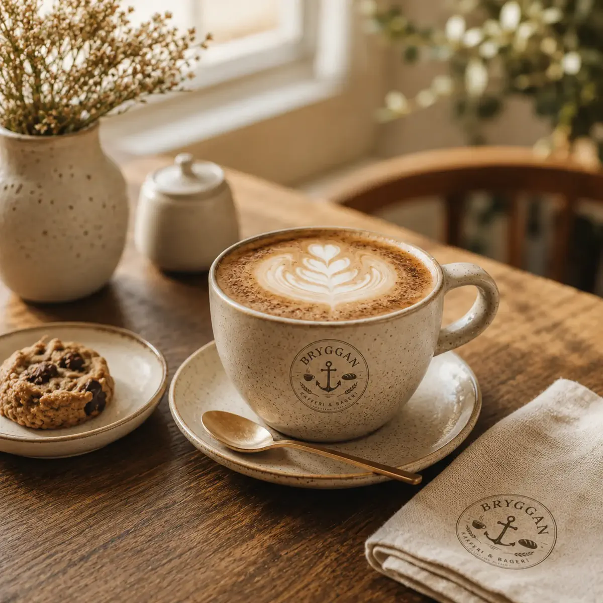 Mocha med latte art